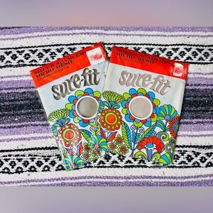 DEADSTOCK VTG 1970s Set of Two Sure-Fit Sheer Seamless Micro Mesh Pantyhose